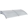 Door Canopy Gray 78.7"x39.4" PC