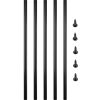 VEVOR Deck Balusters, 51 Pack Metal Deck Spindles, 36"x0.75" Staircase Baluster with Screws, Aluminum Alloy Deck Railing for Wood and Composite Deck,