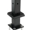 VEVOR Cable Railing Post, 42" x 2" x 2" Steel L-Shaped Hole Corner Railing Post, 12 Pre-Drilled Holes, SUS304 Stainless Steel Cable Rail Post with Hor