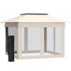 11' x 11' Pop Up Canopy, Outdoor Patio Gazebo Shelter with Removable Zipper Netting, Instant Event Tent with 121 sq.ft Shade and Carry Bag for Backyar