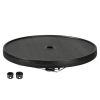 Outsunny 23.5" Beach Umbrella Table Tray with Wine Glass Holder, Foldable Towel Rack, Instant Portable Beach Tables for Sand, Swimming Pools, Patio, G