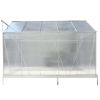 6.3'*10.2'*7' Polycarbonate Greenhouse, Heavy Duty Outdoor Aluminum Walk-in Green House Kit with Rain Gutter, Vent and Door for Backyard Garden, color