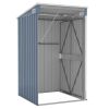 Wall-mounted Garden Shed Gray 46.5"x39.4"x70.1" Galvanized Steel