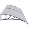 Door Canopy Gray 78.7"x39.4" PC