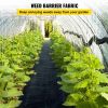 VEVOR 6FT300FT Premium Weed Barrier Fabric Heavy Duty 2.4OZ, Woven Weed Control Fabric, High Permeability Good for Flower Bed, Geotextile Fabric for U