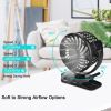 2 pcs 2.7 Inch Small Fan for Kids, Tiny Fan Clip on Backpack, Umbrella, Neck, USB & Battery Operated Portable Fan for Personal Outdoor Cooling, 4.2 Oz
