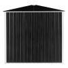 6 x 4 FT Outdoor Storage Shed, Metal Garden Storage House with Double Sliding Doors for Backyard Outdoor Patio, Black