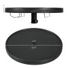 Outsunny 23.5" Beach Umbrella Table Tray with Wine Glass Holder, Foldable Towel Rack, Instant Portable Beach Tables for Sand, Swimming Pools, Patio, G