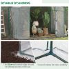 Outsunny 6' x 3' x 5' Portable Walk-in Greenhouse, PVC Cover, Steel Frame Garden Hot House, Zipper Door, Top Vent for Flowers, Vegetables, Saplings, C