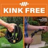 Bionic Flex Pro 100' Garden Hose Heavy Duty, Lightweight Weatherproof Garden Water Hose, Brass Fittings, Adjustable Brass Spraying and Shooting Nozzle