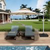 10 ft. Octagon Aluminum 360-Degree Outdoor Patio Cantilever Umbrella with umbrella cover for Yard