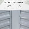 Outsunny 4' x 3' Galvanized Raised Garden Bed with Mini PVC Greenhouse Cover, Outdoor Metal Planter Box with 2 Roll-Up Windows for Growing Flowers, Fr
