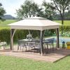 11' x 11' Pop Up Canopy, Outdoor Patio Gazebo Shelter with Removable Zipper Netting, Instant Event Tent with 121 sq.ft Shade and Carry Bag for Backyar