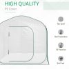 Outsunny 7' x 7' x 6' Portable Walk-in Greenhouse, Pop-up Setup, Outdoor Garden Hot House, Hobby Greenhouse Tent with Zipper Door for Growing Flowers,