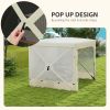 Outsunny 7' x 8' Pop Up Canopy Tent, UV-Resistant Camping Tent Event Shelter with Curtains, Nettings and Carrying Bag, for Garden, Patio, Hiking, Back