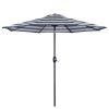 Umbrella Outdoor Patio Adjustable 9 Ft Patio Umbrella With Tilt Beach Garden