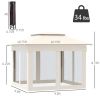 11' x 11' Pop Up Canopy, Outdoor Patio Gazebo Shelter with Removable Zipper Netting, Instant Event Tent with 121 sq.ft Shade and Carry Bag for Backyar