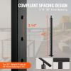 VEVOR Cable Railing Post, 42" x 1" x 2" Steel 30¬∞ Angled Hole Stair Railing Post, 12 Pre-Drilled Holes, SUS304 Stainless Steel Cable Rail Post with H