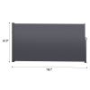 Retractable Side Screen Awning, UV Resistant, Waterproof, Patio Privacy Screen for Garden, Balcony, Courtyard(Dark Grey), 118.1" x 62.99"
