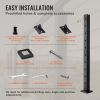 VEVOR Cable Railing Post, 36" x 2" x 2" Steel 30¬∞ Angled Hole Stair Railing Post, 10 Pre-Drilled Holes, SUS304 Stainless Steel Cable Rail Post with H