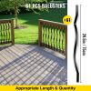 VEVOR Deck Balusters, 61 Pack Metal Deck Spindles, 29.5"x1" Staircase Baluster with Screws, Aluminum Alloy Deck Railing for Wood and Composite Deck, S