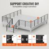 VEVOR Cable Railing Post, 42" x 1" x 2" Steel 30¬∞ Angled Hole Stair Railing Post, 12 Pre-Drilled Holes, SUS304 Stainless Steel Cable Rail Post with H