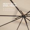 10*10 FT Softtop Metal Gazebo with Mosquito Net&Sunshade Curtains,Sturdy Heavy Duty Double Roof Canopy,Galvanized Steel Design Outdoor Tent,Suitable f