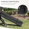 Outsunny 10' x 10' Pop Up Canopy Tent with Netting, Instant Sun Shelter, Tents for Parties, Height Adjustable, with Wheeled Carry Bag and 4 Sand Bags