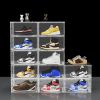 Set of 6 Stackable Clear Plastic Shoe Storage Box
