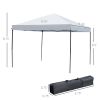 10' x 10' Pop Up Canopy Tent with Netting, Instant Gazebo, Ez up Screen House Room with Carry Bag, Height Adjustable, for Outdoor, Garden, Patio, Crea