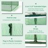 Outsunny 71" x 36" x 28" Mini Greenhouse Portable Hot House for Plants with Large Zipper Windows for Outdoor, Indoor, Garden, Green