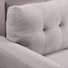 Modern Living Room Sofa Set Linen Upholstered Couch Furniture for Home or Office ,Light Grey,(1+3-Seat,Old Sku:SG000366AAA)