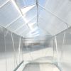 6.3'*10.2'*7' Polycarbonate Greenhouse, Heavy Duty Outdoor Aluminum Walk-in Green House Kit with Rain Gutter, Vent and Door for Backyard Garden, color