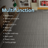 12 x 12 Inch Gray Interlocking Deck Tiles Plastic Waterproof Outdoor All Weather Anti-slip Bathroom Shower Balcony Porch Strong Weight Capacity Upto 6