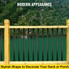VEVOR Deck Balusters, 51 Pack Metal Deck Spindles, 36"x0.75" Staircase Baluster with Screws, Aluminum Alloy Deck Railing for Wood and Composite Deck,