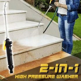48/56cm High Pressure Water Gun Copper Washing Car Watering Plants Adjustable Sprinkler Pressure Washer Garden Supplies (Length: 48cm)