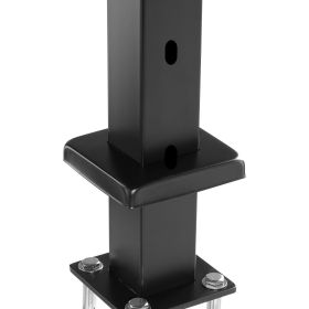 VEVOR Cable Railing Post, 42" x 2" x 2" Steel 30¬∞ Angled Hole Stair Railing Post, 12 Pre-Drilled Holes, SUS304 Stainless Steel Cable Rail Post with H (Punching Angle: 30¬∞Hole, Item Size: 106.7 x 5 x 5)