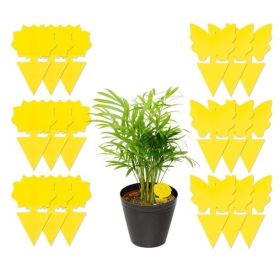 18/48 Pack Sticky Fruit Fly Trap and Fungus Gnat Traps Killer for Indoor and Outdoor, Protect The Plant, Non-Toxic and Odorless (quantity: 18)