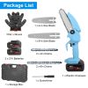 Electric Mini Chainsaw Portable Handheld Cordless Small Chain Saw Battery Powered