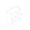 4 Cube Decorative Bookshelf