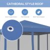 Outsunny 10' x 10' Pop Up Canopy Tent with Netting, Instant Gazebo, Ez up Screen House Room with Carry Bag, Height Adjustable, for Outdoor, Garden, Pa