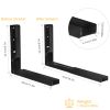 2 Pcs Microwave Brackets Adjustable Wall Mount Shelf Heavy Duty Carbon Steel Wall Microwave Cradle