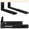 2 Pcs Microwave Brackets Adjustable Wall Mount Shelf Heavy Duty Carbon Steel Wall Microwave Cradle